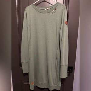 NWOT Ragwear Sage Green Dress size XL​